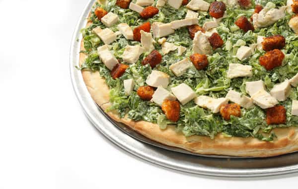 Chicken Caeser Salad Pizza