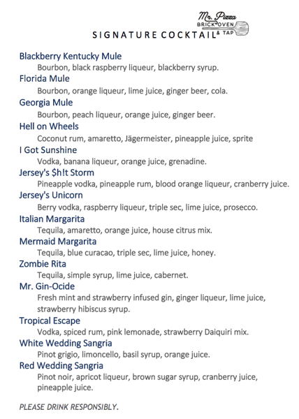 Signature Cocktails