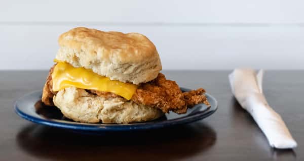 chicken and cheese biscuit