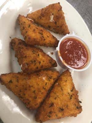 Homemade Mozzarella Triangles