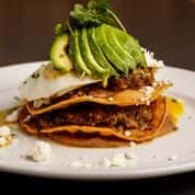 Green Chili Pork Tostada