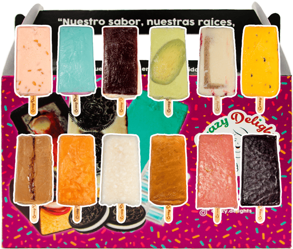 pALETA BOXES - Crazy Delights & La Michoacana -Ice Cream Shop in