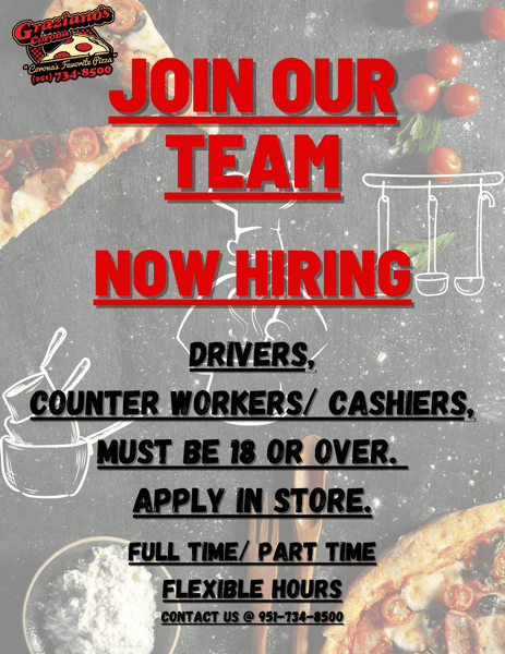NOW HIRING!