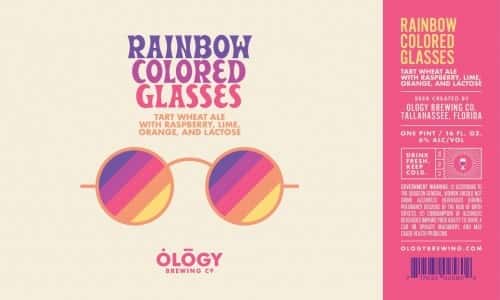 Rainbow Colored Glasses Wheat Ale