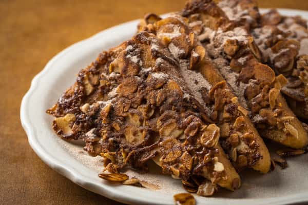 Cinnamon Almond French Toast (675/1120 cal) - Authentic Homemade