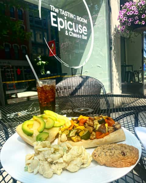 $15 Lunch with Premium Paninis with summer salad, cookie & beverage