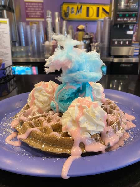 Cotton Candy Waffle