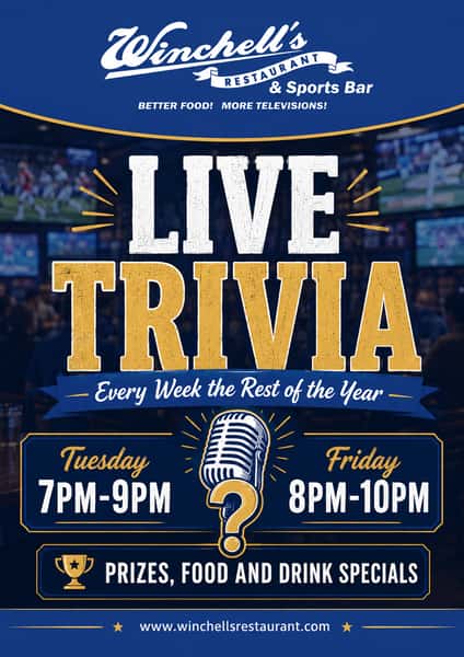 Trivia Night - Winchell's Restaurant and Bar - Family Style