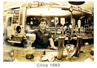 old photo of bar