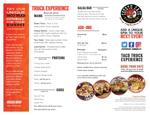 Wedding Menu
