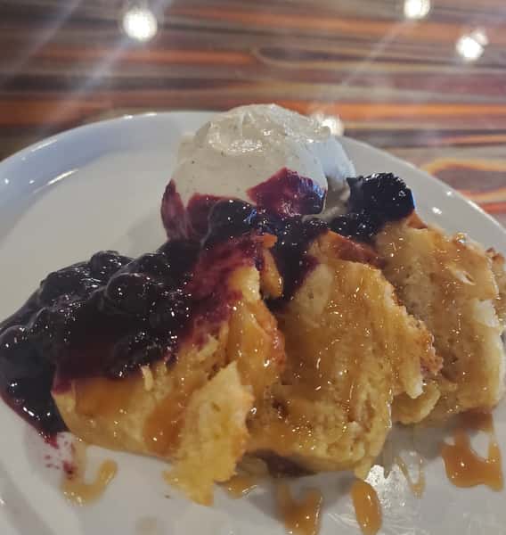 ~ caramel + bourbon bread pudding