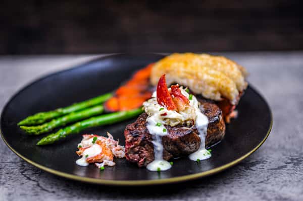 Valentine's 3-Course Prime Surf & Turf for Two menu - Claim Jumper