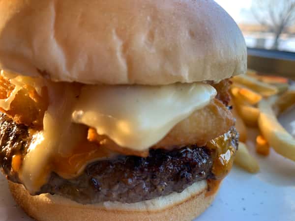 Bam Bam Cheese Curd Burger