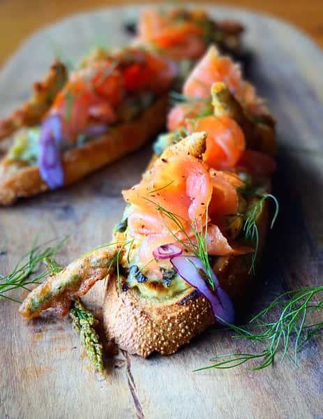 Smoked Salmon Baguettes