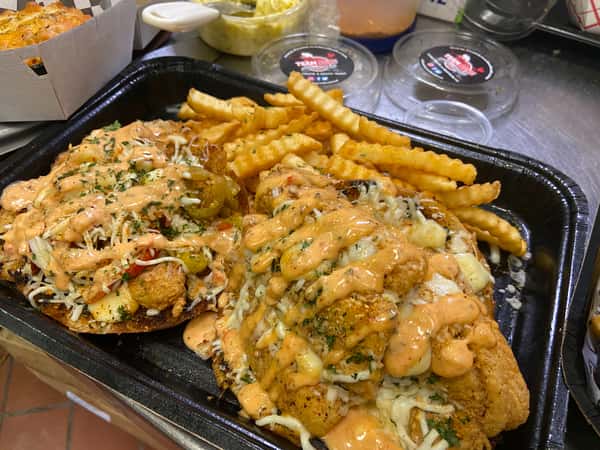 Full Boom Fish & Shrimp Sandwich