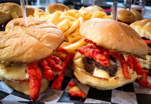 Hot Cheeto Cheeseburger