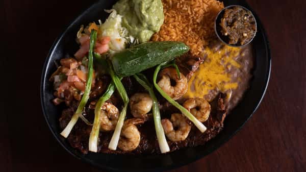 Asada Ranchera & Shrimp