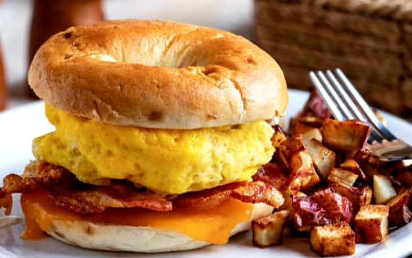 Breakfast Sandwich on a Bagel - Combo