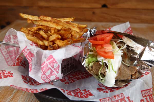 Gyro and fries
