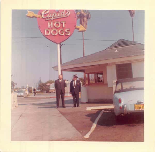 vintage photo of Cupid's hot dogs