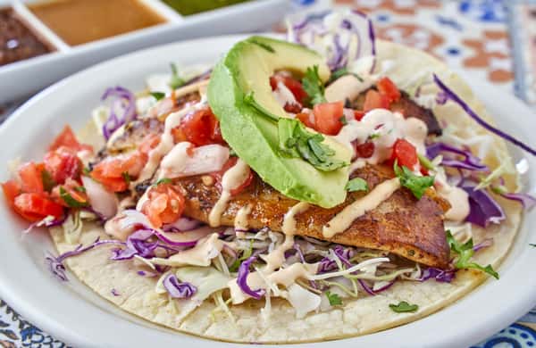 $6.99 Two Baja Fish Taco Plate