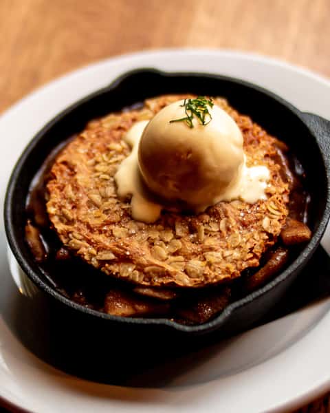 Cheddar Apple Crisp