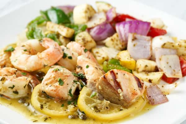 Salmon & Shrimp Kabob