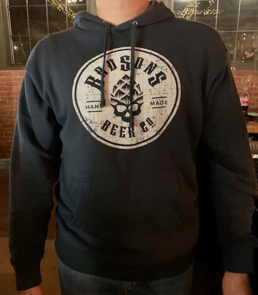 UNISEX Navy Blue Round Logo Hoodie