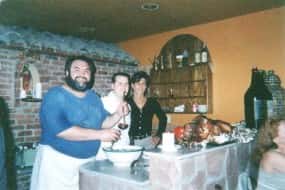 mario at table