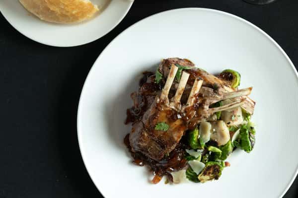 Pan roasted lamb chops