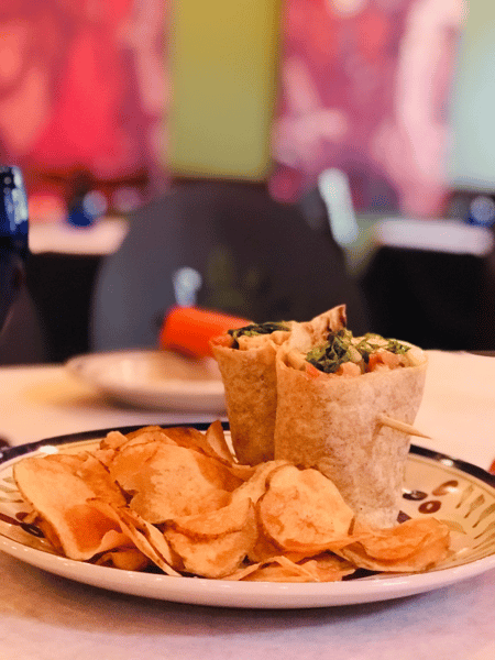 wrap and chips