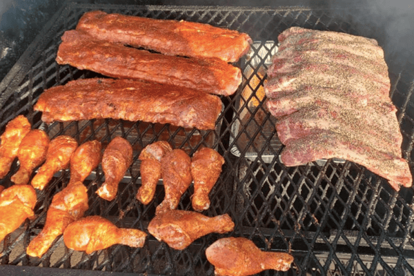 meat on grill