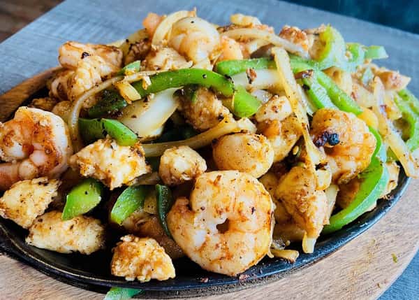 Shrimp fajitas