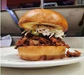 NEW! BKQ Smoked Pulled Pork Sandwich