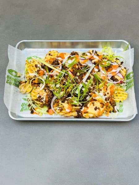 Miranda's Kickin Loaded Waffle Fries - Veggie Galaxy - Vegan
