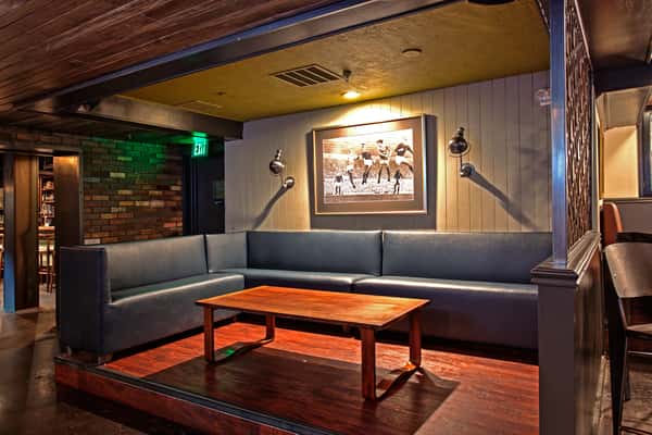 Couch with table
