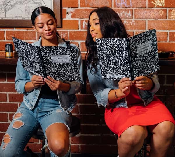 women with menus