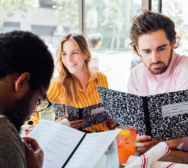 group with menus
