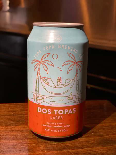 Dos Topas Lager - Topa Topa Brewing - 4.5% 12oz can