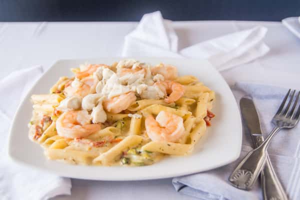 shrimp and crab penne