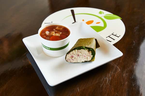 Half a Wrap & Cup of Soup