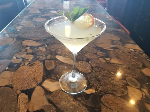 Mint Honey Lemon Drop Martini