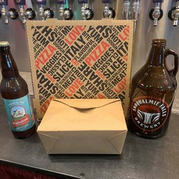 beer bottles and box