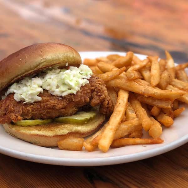 Hot Honey Fried Chicken Sandwich