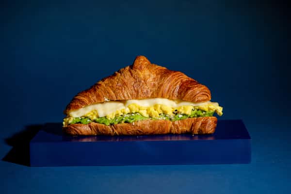 Scrambled Egg, Avocado and Cheese Breakfast Croissant
