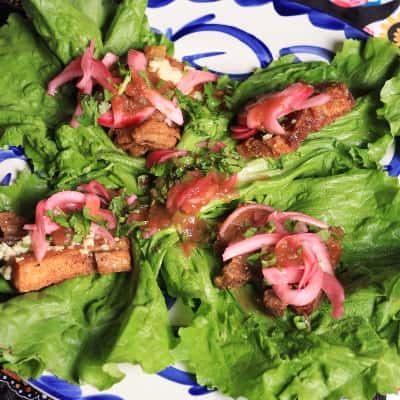 Pork Belly Lettuce Taco