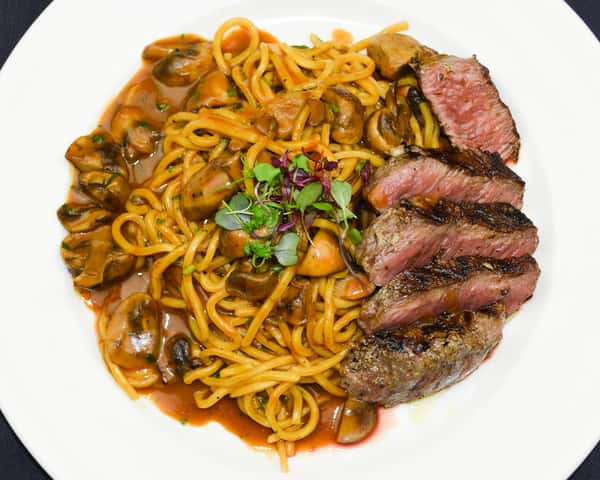Churrasco (Sirloin Steak) Madeira Pasta Combo Meal
