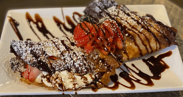 Chocolate Strawberry Crepes