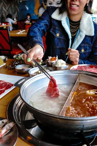 steaming meat