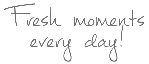 Fresh moments every day!